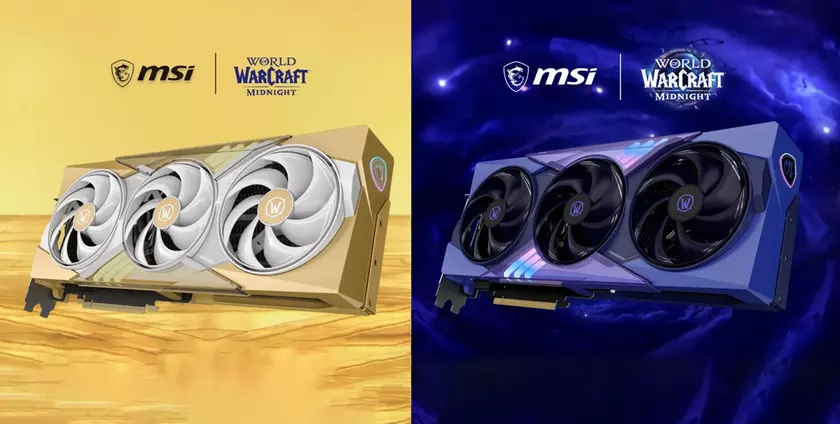Фанатам World of Warcraft посвящается: MSI выпустила видеокарты RTX 5070 Gaming Trio в эстетике Midnight