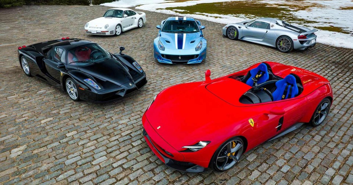 Коллекция из шести суперкаров продана на аукционе за 43 миллиона долларов