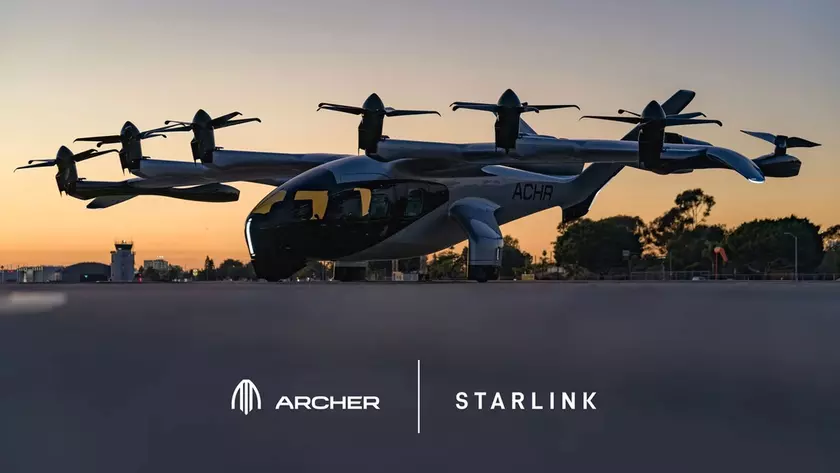 Archer Aviation и Starlink: гигабиты в небе для спешащих