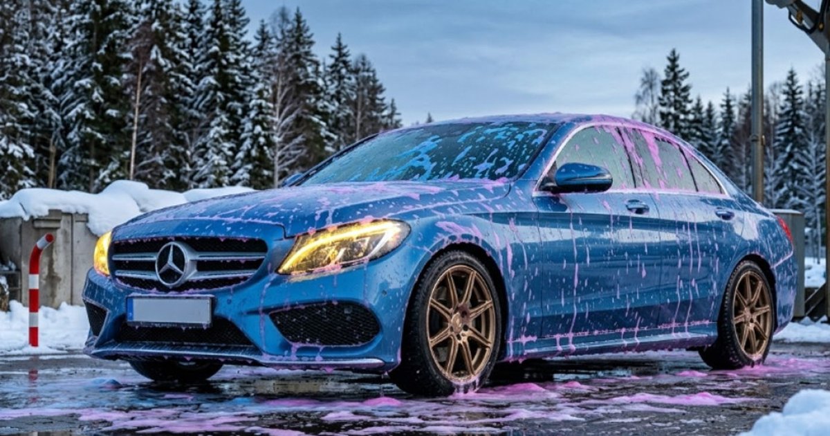 Дешевая мойка автомобиля на морозе разрушает краску быстрее, чем коррозия