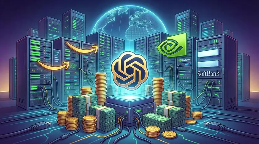 OpenAI сорвала куш: 110$ миллиардов инвестиций и оценка, направляющаяся к триллиону