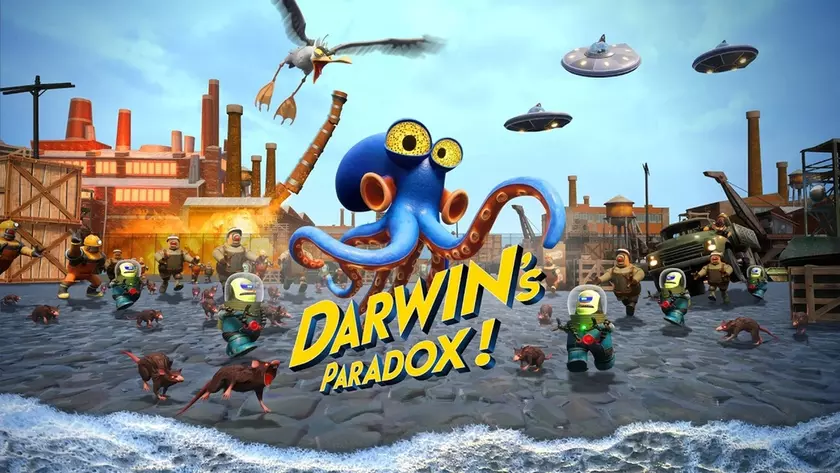 На всех платформах вышел Darwin's Paradox! — яркий экшен-платформер о приключениях милого Осьминога