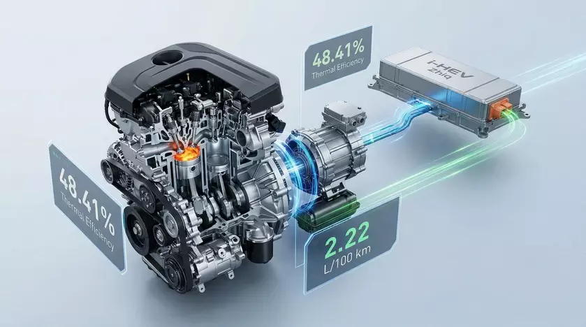 Geely i-HEV Zhiqing: 48% КПД и расход топлива как у мопеда