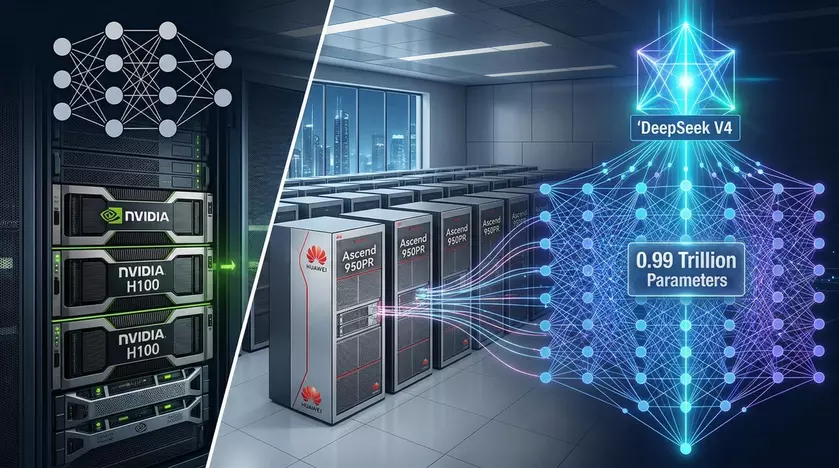 DeepSeek V4: Китайский ШИ-стартап переходит на железо Huawei, игнорируя санкции США