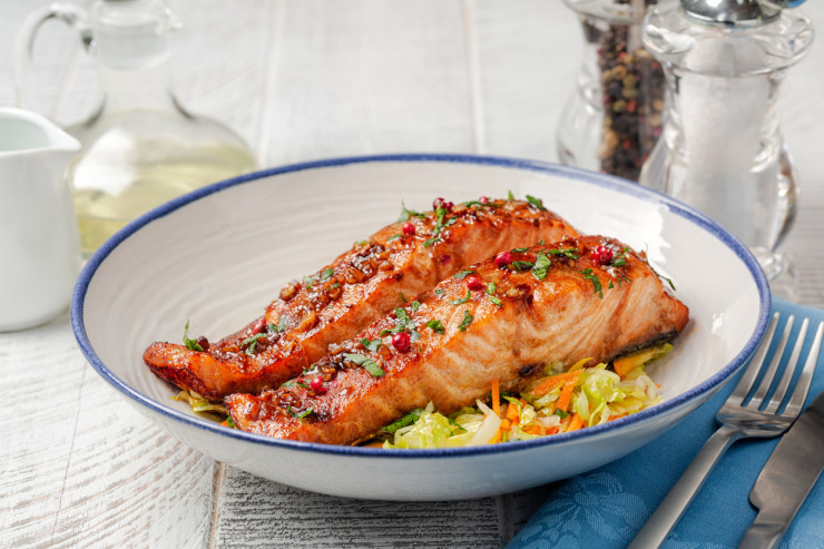 глазированный лосось