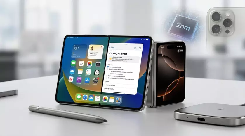 Сложный iPhone пошел в производство: титан, 2-нм чип и никаких складок на экране