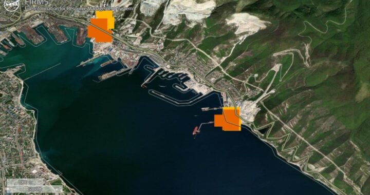 Главный нефтяной терминал России на Черном море горит, свидетельствуют данные НАСА